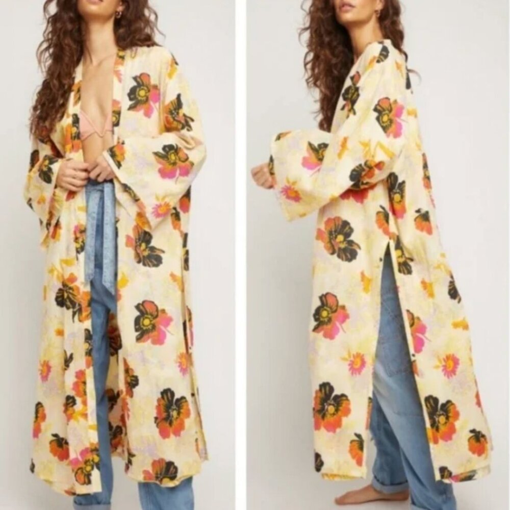 Free People Jorja Floral Duster Size Medium